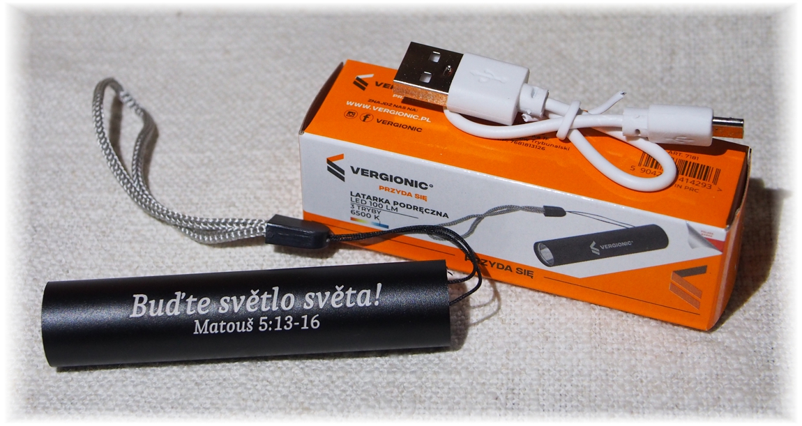 Nabíjecí led baterka - Buďte světlo světa - energetický štítek